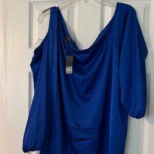 Torrid Vibrant Blue Off-Shoulder Top